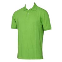 Polo Cuello Camisero Manga Corta Verde Limon S