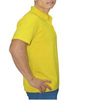 Polo Cuello Camisero Manga Corta Amarillo Brasil XL