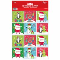 Tarjeta De: Para: con Glitter x12 DGREGALOS