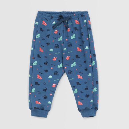 Pantalón De Buzo Baby Circus Niño Miniprint Blue Pantalón De Buzo Baby Circus Niño Miniprint Azul Talla 18M