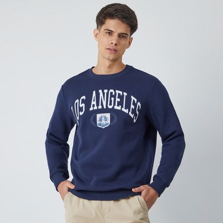 Polera Hombre New College Amc  AZUL XL