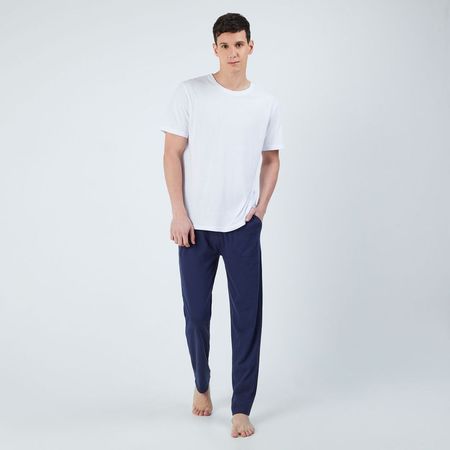 Pijama Set Hombre Essential Manga Corta Hypnotic BLANCO XL