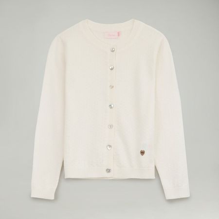 Chompa Para Niña Circus Cardi Fiesta Ecru Talla 12