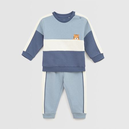 Buzo Para Bebe Niño Baby Circus Block Azul Talla 18M