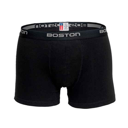 Pack X 3 Boxer Corto Rib Licrado Boston Negro M