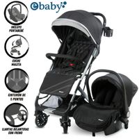 Coche de Paseo Maleta «URBAN WAY» con Portabebé Black