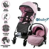 Coche de Paseo Maleta URBAN WAY con Portabebé Pink