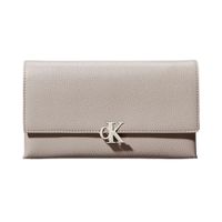 Cartera Crossbody CALVIN KLEIN Slim Archive Hardware - Beige