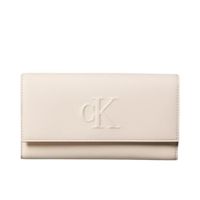 Cartera Billetera con Asa CALVIN KLEIN Sculpted Impression - Beige