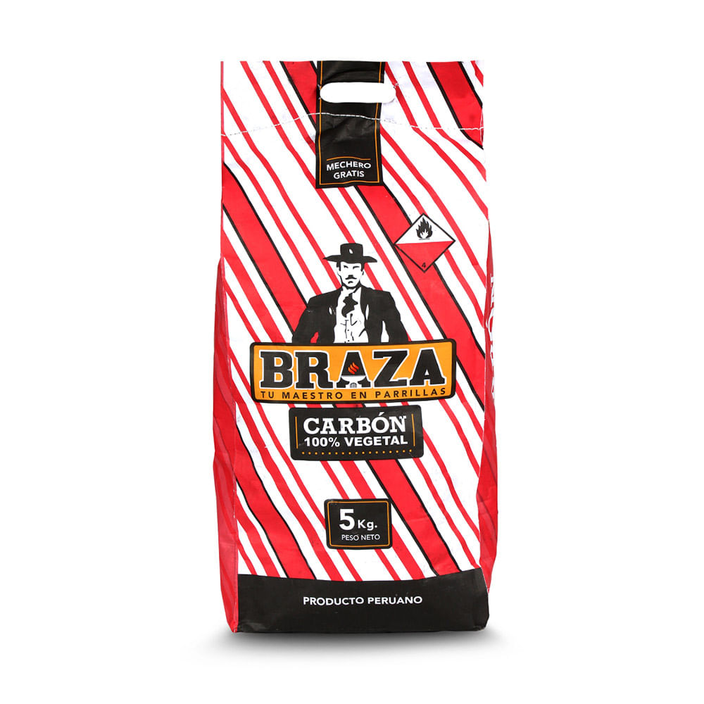 Parrillas y complementos BRAZA Carbón Bolsa 5Kg
