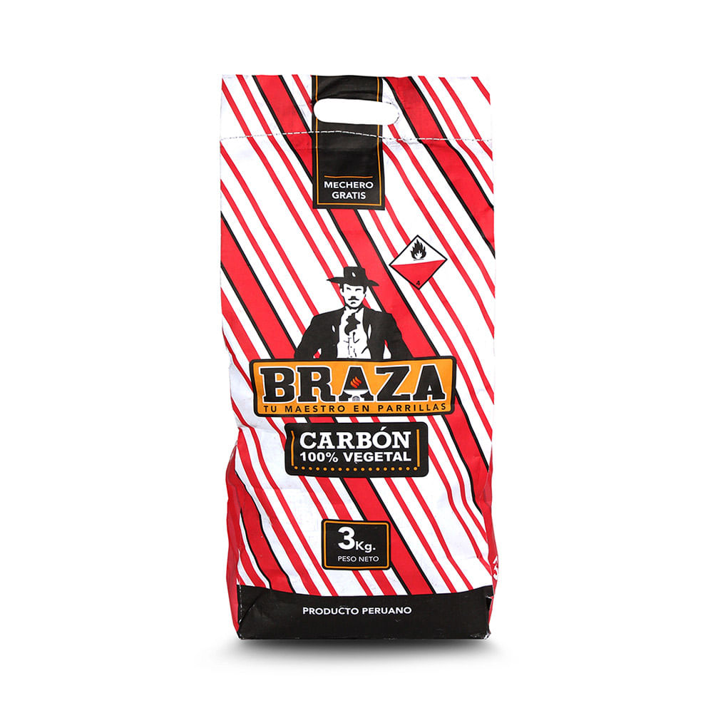 Carbón BRAZA Bolsa 3Kg