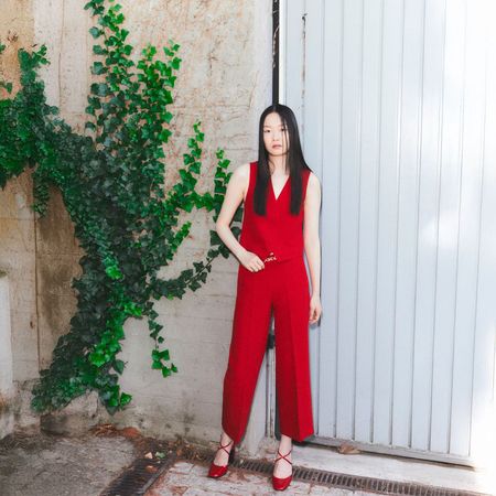 Chaleco Liso Sfera Mujer Rojo XL