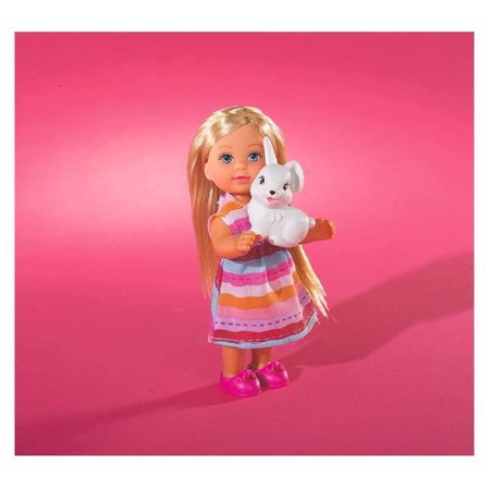 Muñeca 3D Evi Love Amiga De Mascotas Conejo