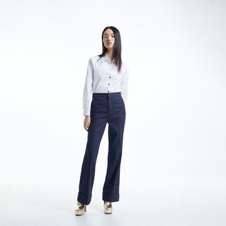 Jeans Raw Regular Sfera Mujer Azul 40