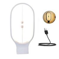 Lámpara Magnética Ovalada Modelo Péndulo Blanco  13BL09