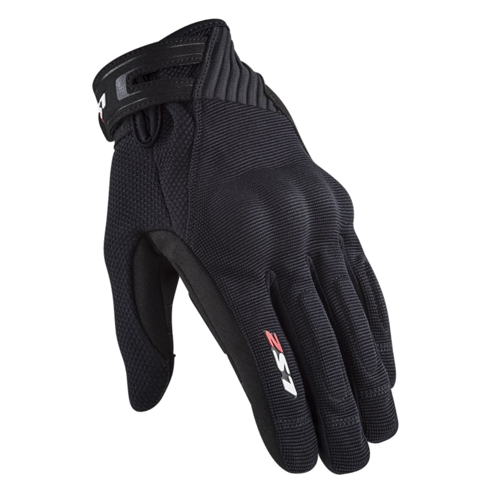 Guantes Dart 2 Táctil LS2 Antideslizantes Protección Motociclistas Talla M - Negro