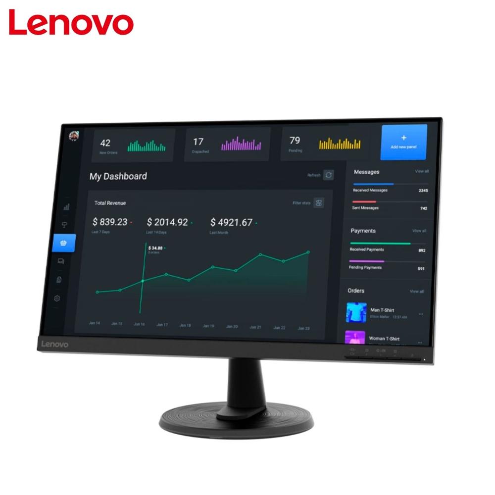 Monitor Lenovo C24-40, 23.8"" WLED VA, Anti-Glare, 75Hz, 1 x HDMI, 1 x VGA.