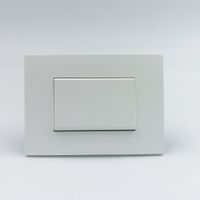 CONMUTADOR DE 3 VIAS SIMPLE TECLON SINTHESI S33 PLACA BLANCA MATE Y DADO S22 BLANCO