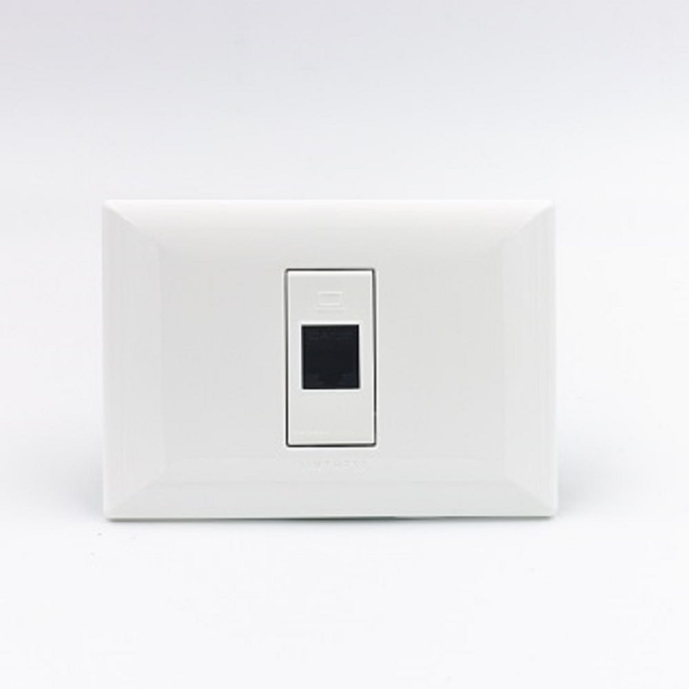 TOMA DATOS RJ45 CAT 6 SINTHESI S22 PLACA BLANCA Y DADO BLANCO