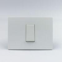 PULSADOR PARA TIMBRE SIMPLE SINTHESI S33 PLACA BLANCA MATE Y DADO S22 BLANCO