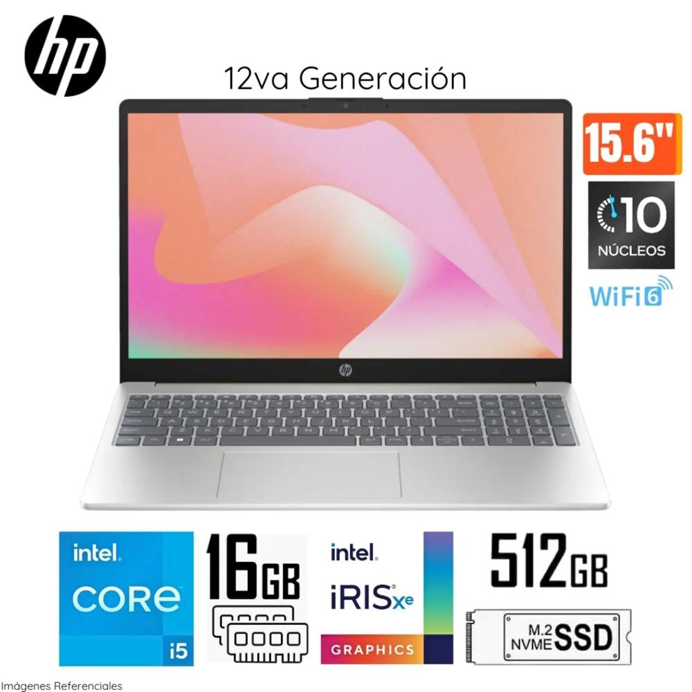 Laptop HP 15-fd0053la I5 1235U 16gb 512gb 15.6 FHD Plata