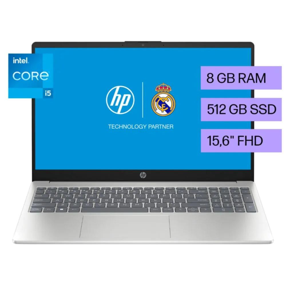 Laptop HP 15-FD0055LA I5 1235U 8gb 512gb 15.6 FHD Window 11 Plata