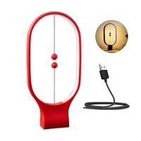 Lámpara Magnética Ovalada Modelo Péndulo Rojo  11RJ09
