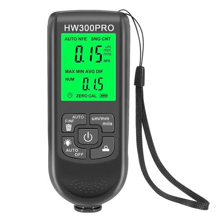 Medidor De Espesor De Pintura Alta Precisión 0-2000µm Hw300 Pro