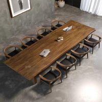 DM MESA CONFERENCIA PRIMU 300 CM + SILLONES - NEGRO