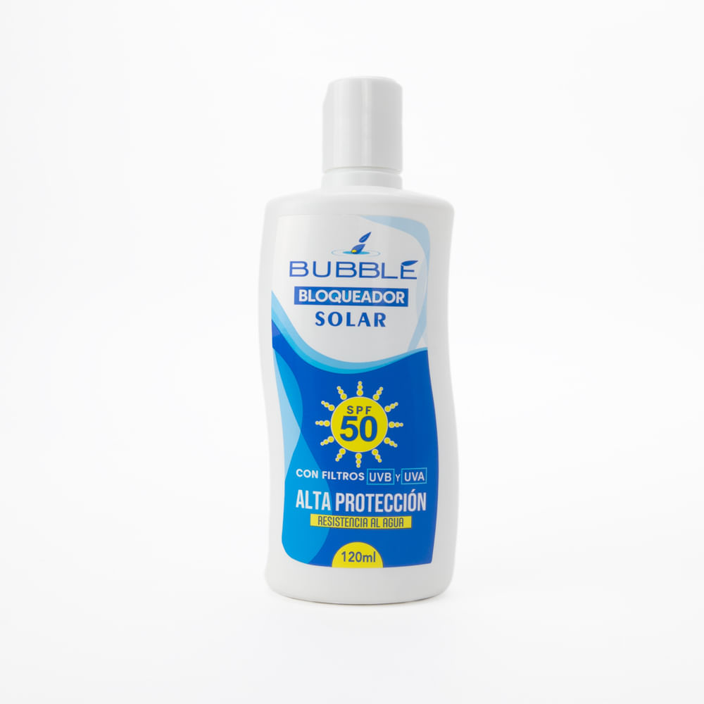 Bloqueador Solar BUBBLE SPF 50 de 120 ML