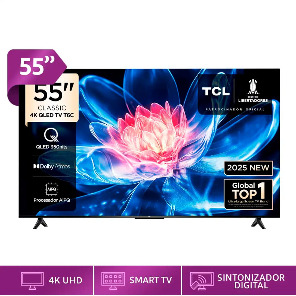 Televisor TCL 55"" Qled 4k - Google Tv