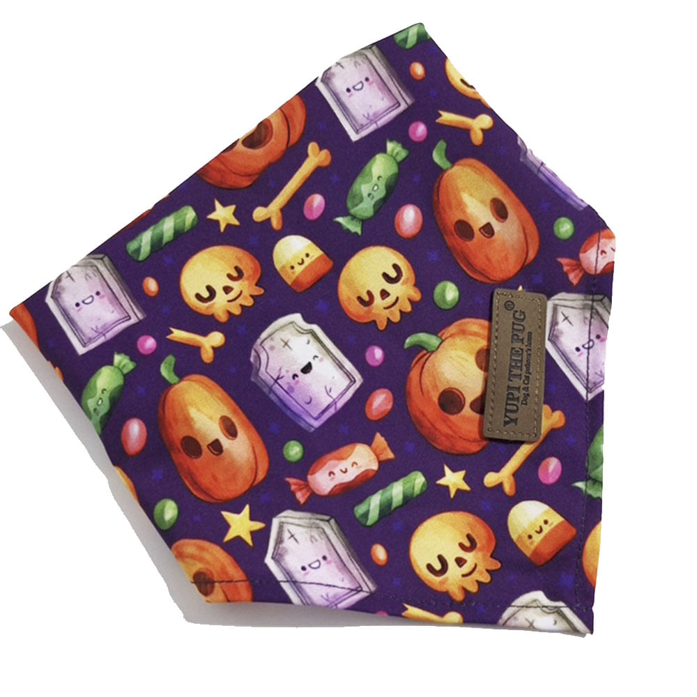 Bandana halloween para mascotas Yupi the Pug talla medium