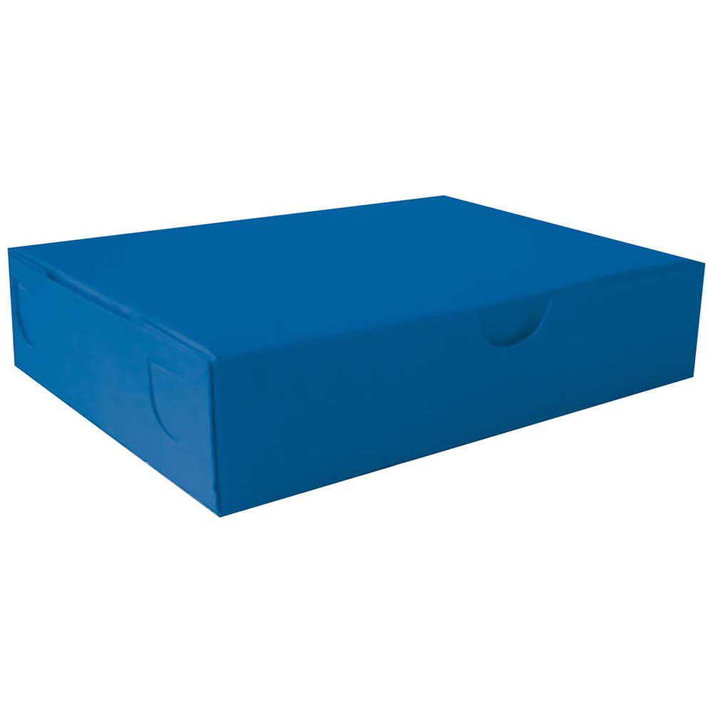 Caja de torta premium azul OLEGO x10un