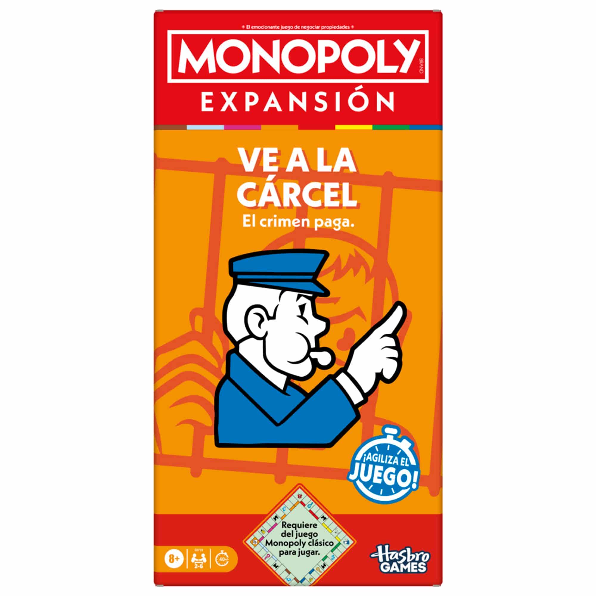 Juego de Mesa MONOPOLY Go To Jail