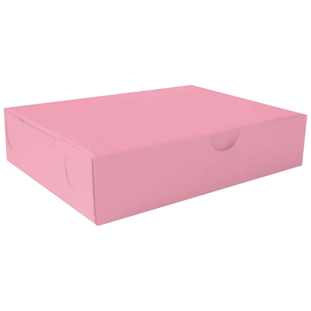 Caja de torta premium rosado OLEGO x10un