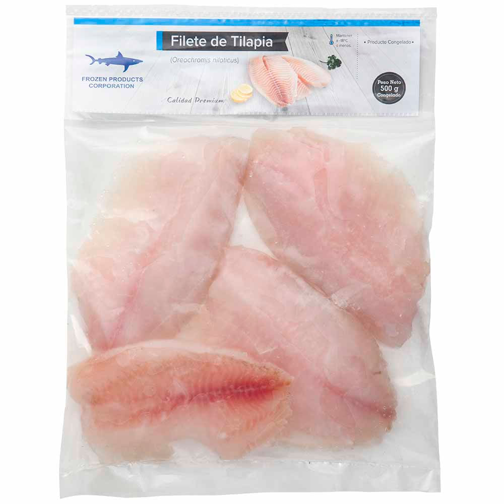 Filete Tilapia FROZEN sin Piel Bolsa 500g