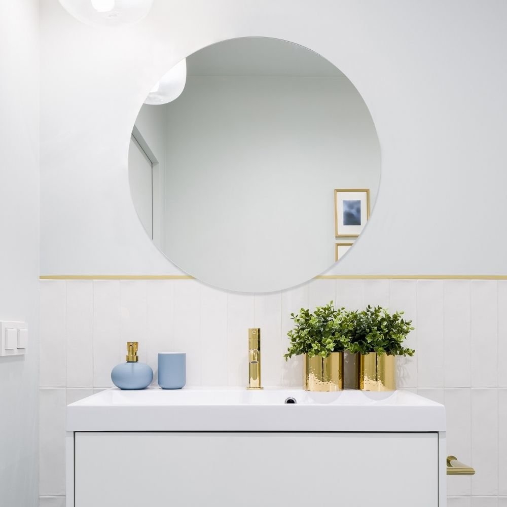 Espejo Baño Orange Redondo Biselado 60x60cm