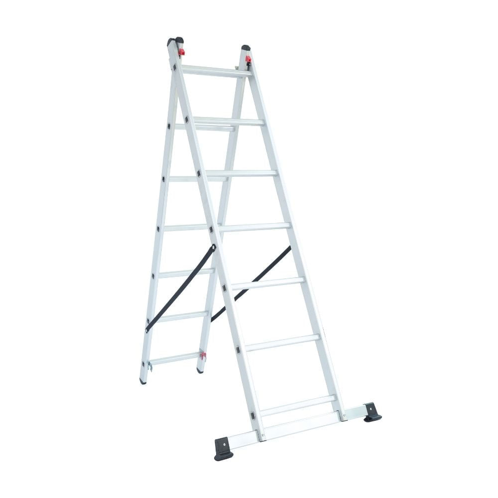 Escalera Multiposición 14 Pasos Aluminio Werken