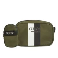 Morral Unisex Guess Striped Camera Crossbody