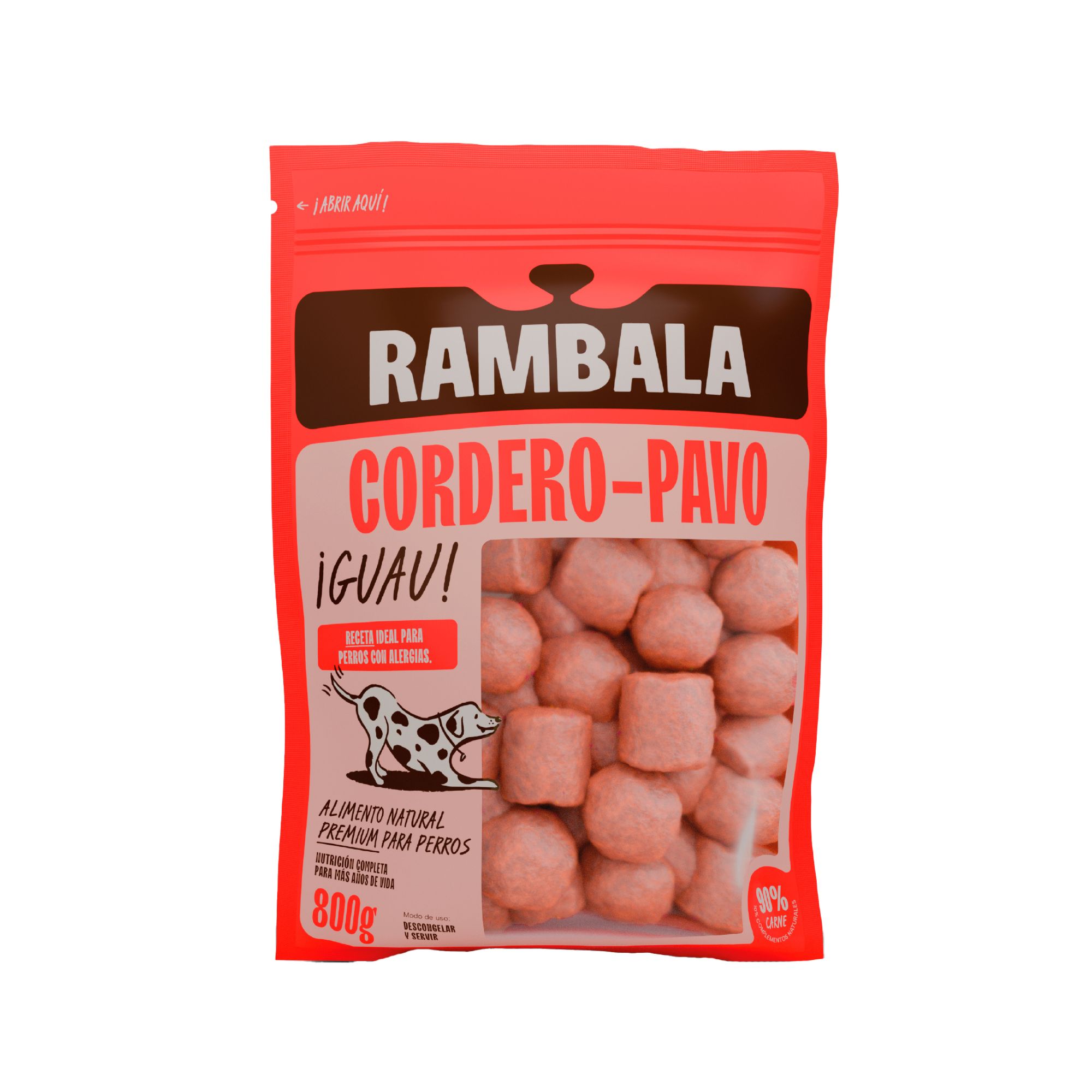 Alimento Rambala Natural para Perros Cordero Pavo