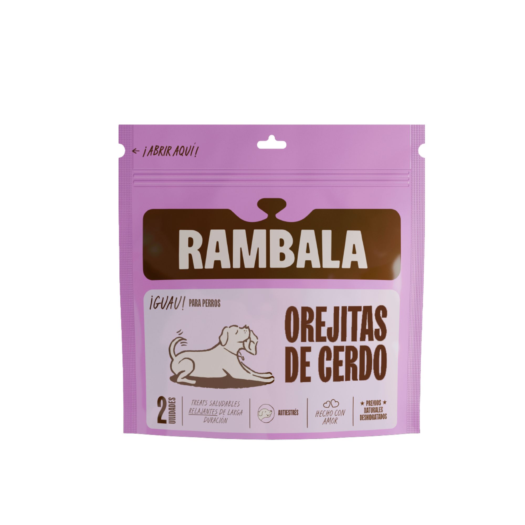 Alimento para Perro RAMBALA Snack Orejas de Cerdo Doypack 2un