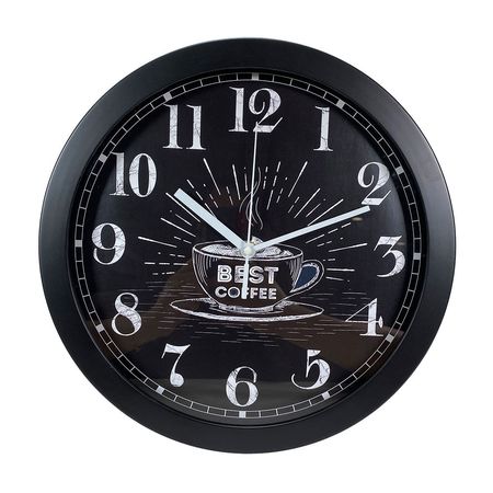 Reloj de pared café 30.5cm Día Orange