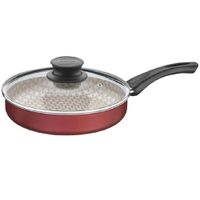 Sartén Recta Tramontina Paris en Aluminio Starflon Max Rojo # 24 2L