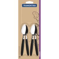 Ipanema Cucharita Negro De 12 Piezas TRAMONTINA 23367/900