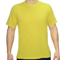 Polo Cuello Redondo Manga Corta Amarillo Brasil L