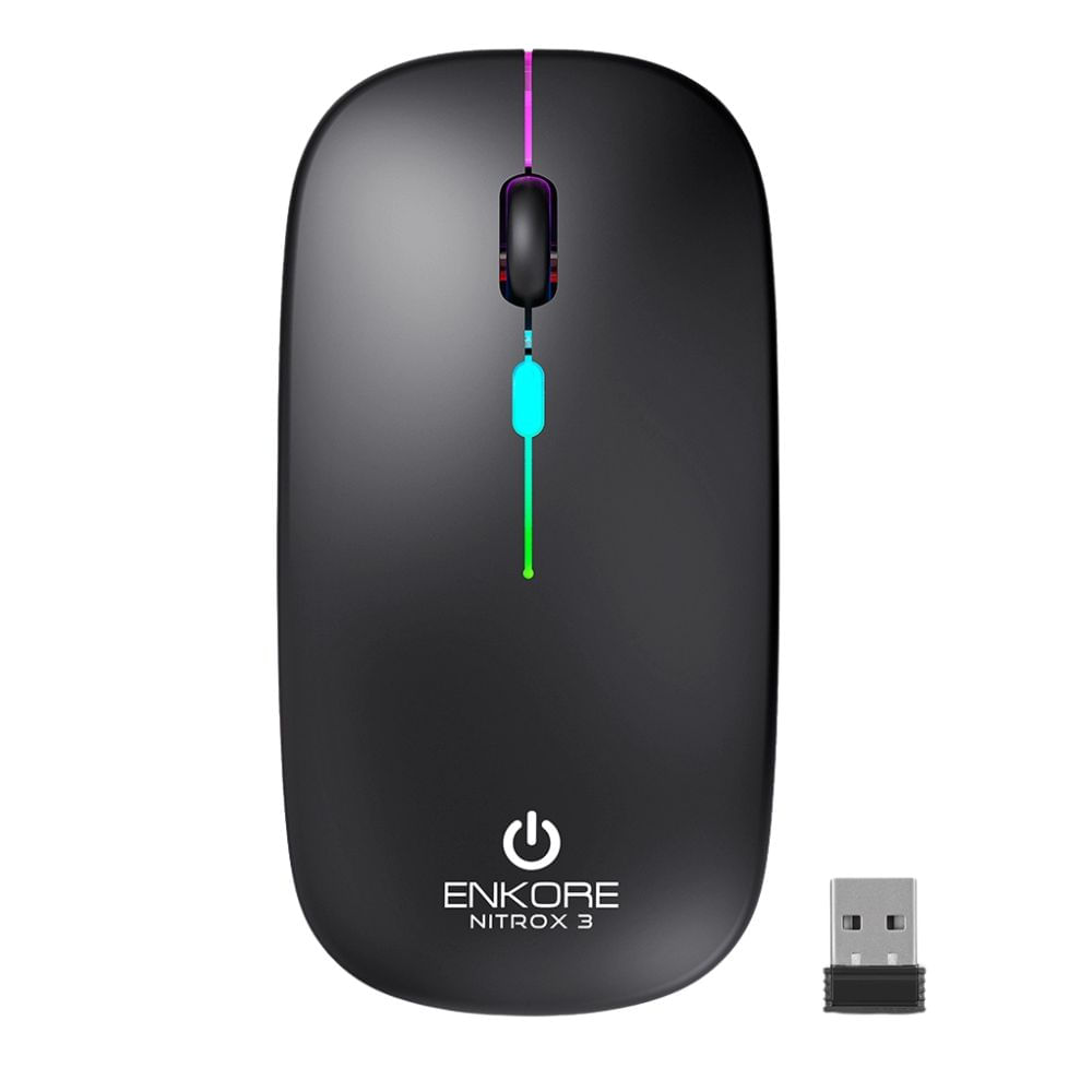 Mouse Enkore Nitrox 3 ENK M205 Bluetooth 1200 DPI Negro