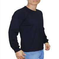 Polo Cuello Redondo Manga Larga Azul Marino S