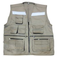 Chaleco De Drill Tipo Panoply Beige S