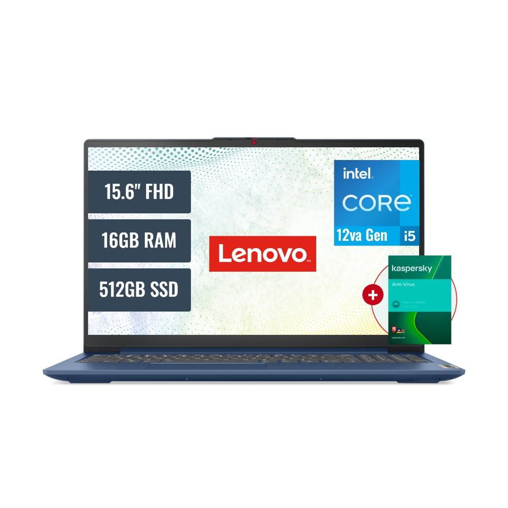 Laptop Lenovo Intel Core i5 12450H 16GB RAM 512GB SSD 15.6 LED FreeDOS + Antivirus 83ER001DLM