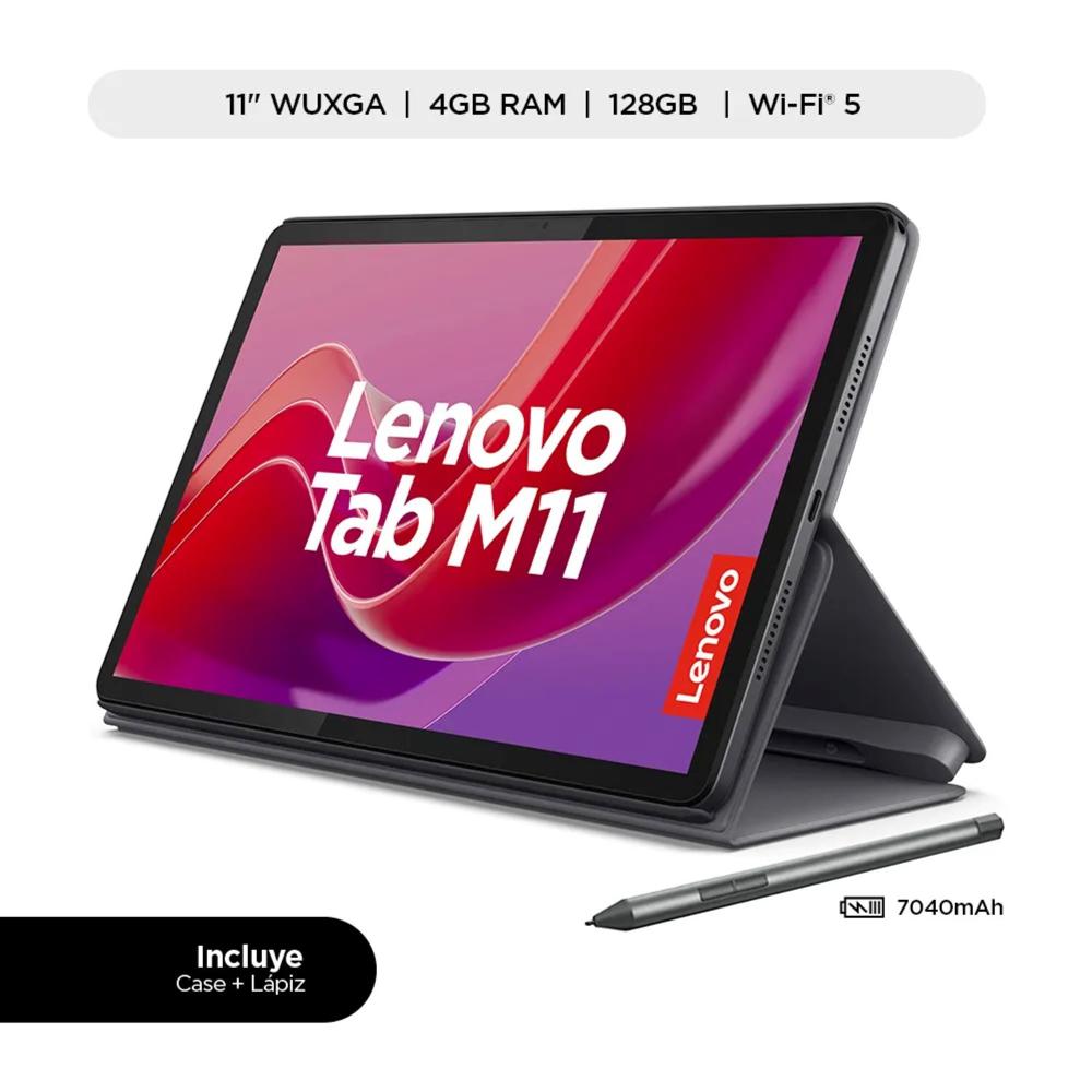 Tablet Lenovo Tab M11 4GB 128GB Wifi + Folio Case Negro